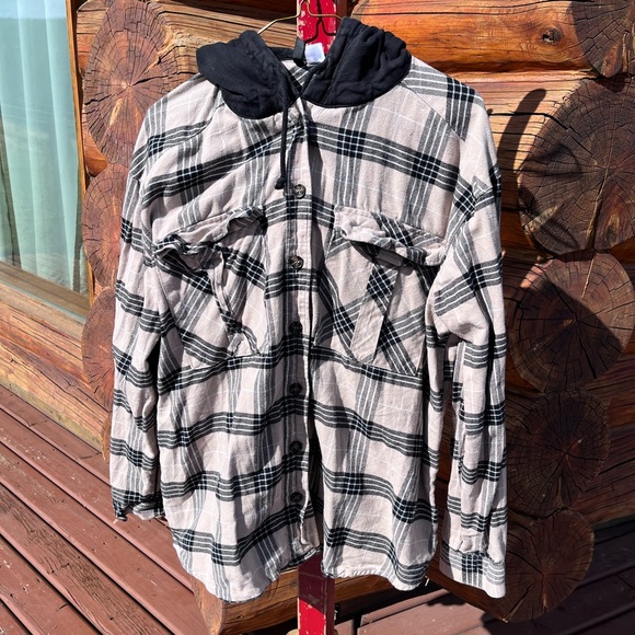 Large H&M hoodie/button up shirt - Picture 2 of 3